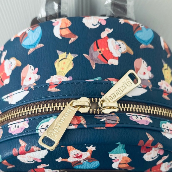 Loungefly Disney Snow White and the Seven Dwarfs Watercolor Print Mini Backpack main image 4